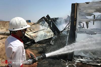 ۱۴ مصدوم براثر واژگونی اتوبوس در جاده خوزستان- اهواز