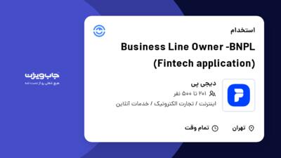 استخدام Business Line Owner -BNPL (Fintech application) در دیجی پی