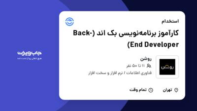 استخدام کارآموز برنامه‌نویسی ‌بک اند (Back-End Developer) در روشن