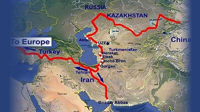 بازنگری موقعیت ایران در کریدور میانی و مسیر شمال - جنوب