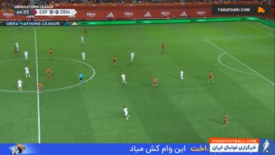 موقعیت تک به تکی که لامین یامال در دیدار مقابل دانمارک از دست داد - پارس فوتبال | خبرگزاری فوتبال ایران | ParsFootball