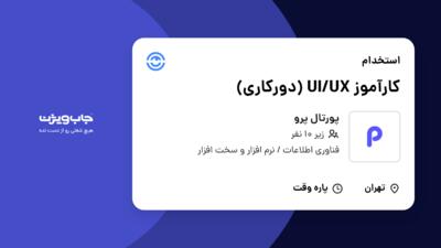 استخدام کارآموز UI/UX (دورکاری) در پورتال پرو