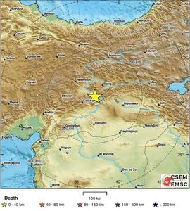زلزله ۶.۱ ریشتری در جنوب شرق ترکیه