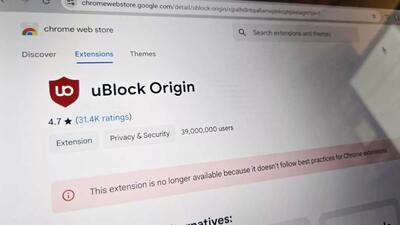 تغییر سیاست گوگل افزونه uBlock Origin را در کروم از کار انداخت