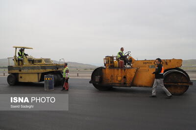 اتمام ۸ کیلومتر روکش آسفالت راه روستایی چرگر در زنجان