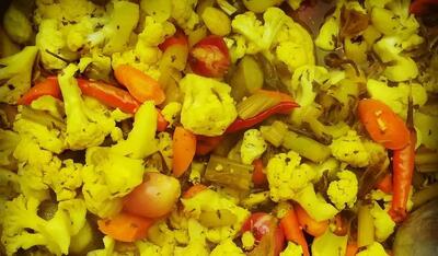 طرز تهیه ترشی هفت بیجار | راز و رمز جا افتادن ترشی هفت بیجار + ویدیو