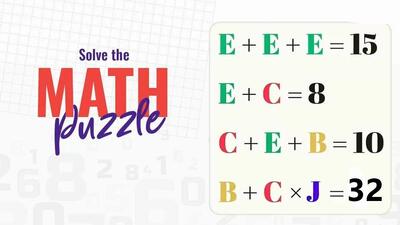 اگر بتوانید این معمای ریاضی را در 7 ثانیه حل کنید شما یک نابغه هستید!