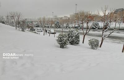 باران و برف در کشور/ تهران ۷ درجه