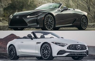 مقایسه جذاب لکسوس LC کانورتیبل و مرسدس AMG SL43؛ کدام‌یک بهتر است؟ | مجله پدال