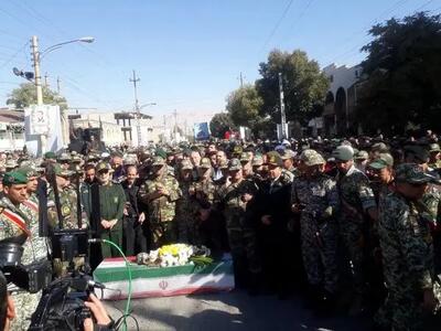 تشییع باشکوه شهید سجاد منصوری، مدافع آسمان ایران در کرمانشاه