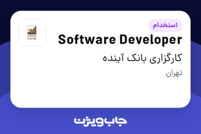 استخدام Software Developer در کارگزاری بانک آینده