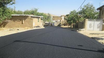 اتمام مرحله نخست بهسازی معابر روستای دره چنار ملایر