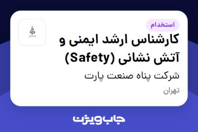 استخدام کارشناس ارشد ایمنی و آتش نشانی (Safety) در شرکت پناه صنعت پارت