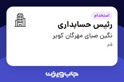 استخدام رئیس حسابداری در نگین صبای مهرگان کویر