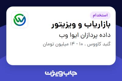 استخدام بازاریاب و ویزیتور در داده پردازان ایوا وب