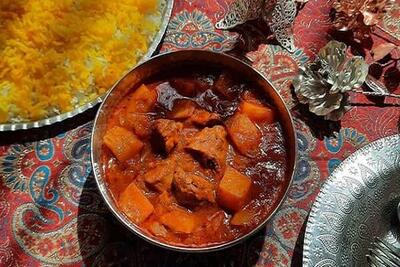 آموزش آشپزی / طرز تهیه خورشت کدو حلوایی مجلسی با غوره