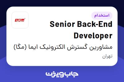 استخدام Senior Back-End Developer در مشاورین گسترش الکترونیک ایما (مگا)