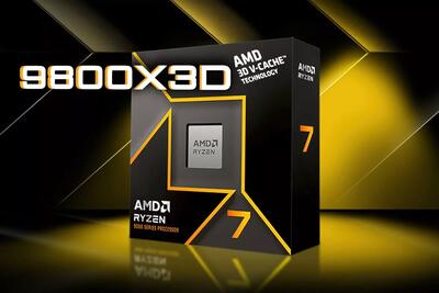 AMD رسماً از پردازنده مخصوص بازی 9800X3D با ۱۰۴ مگابایت حافظه کش رونمایی کرد