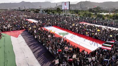 عکس: اعلام آمادگی یمنی‌ها برای حمایت از مقاومت در لبنان و فلسطین