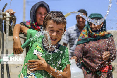 بهره مندی ۲ روستای اسدآباد از آب آشامیدنی با کمک خیران