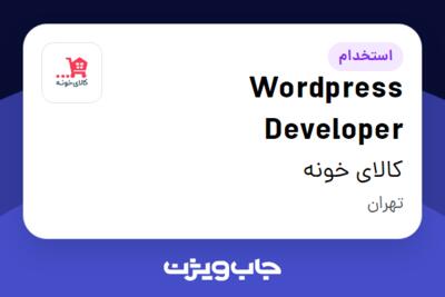 استخدام Wordpress Developer در کالای خونه