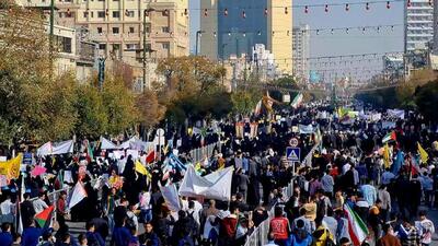 برگزاری راهپیمایی باشکوه ۱۳ آبان در مشهد 