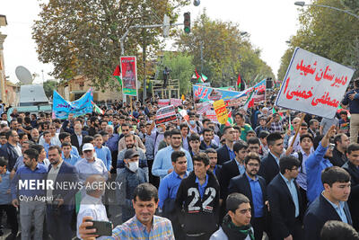 جشن سیاسی دانش آموزان گرگانی