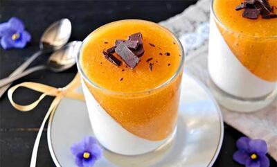 طرز تهیه پاناکوتای خرمالوی دو رنگ؛ دسر خوشمزه پاییزی