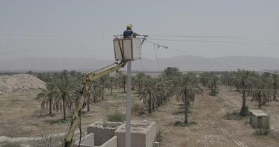 تعمیرات و افزایش پایداری شبکه توزیع برق ماهنشان در زمستان جاری