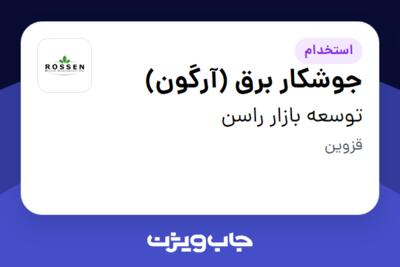 استخدام جوشکار برق (آرگون) - آقا در توسعه بازار راسن