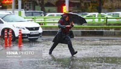 تداوم بارش باران در برخی استان‌ها/ کاهش دما تا ۱۲ درجه‌ در شمال شرق کشور