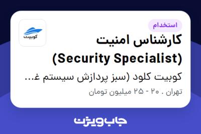 استخدام کارشناس امنیت (Security Specialist) در کوبیت کلود (سبز پردازش سیستم غدیر)