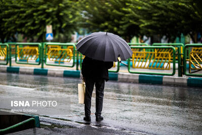 بارش باران و وزش باد در برخی استان‌ها