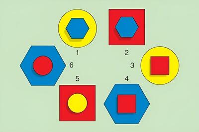 تست هوش: اگه خودتو باهوش میدونی شکل کد رنگی نادرست را در 8 ثانیه پیدا کنید!
