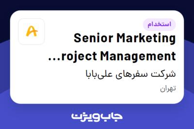 استخدام Senior Marketing Project Management Specialist در شرکت سفرهای علی‌بابا