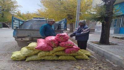 مهرورزی کشاورزان روستای میرآباد به مردم فلسطین و لبنان با اهدای سیب زمینی + عکس