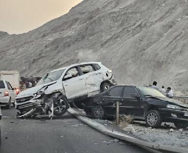 ۲ تصادف هولناک با ۱۸ کشته و زخمی