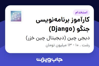 استخدام کارآموز برنامه‌نویسی جنگو (Django) در دیجی چین (دیجیتال چین خزر)