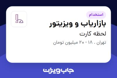 استخدام بازاریاب و ویزیتور در لحظه کارت