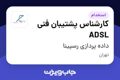 استخدام کارشناس پشتیبان فنی ADSL در داده پردازی رسپینا