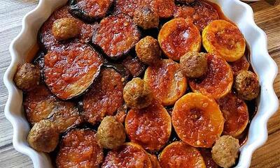 طرز تهیه خوراک کدو حلوایی با گوشت چرخ کرده