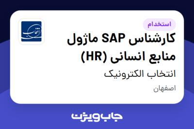 استخدام کارشناس SAP ماژول منابع انسانی (HR) در انتخاب الکترونیک