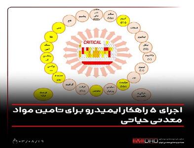 راهکار های ایمیدرو برای تامین مواد معدنی حیاتی