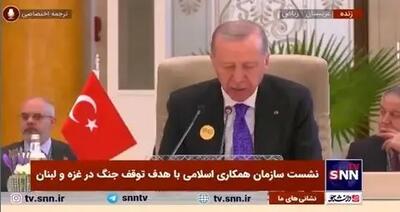 اردوغان: حکومت نتانیاهو تلاش دارد که تنش را در مورد ایران به اوج برساند + فیلم