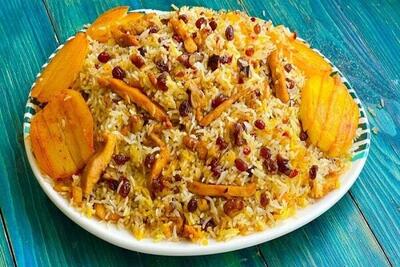 آموزش آشپزی / طرز تهیه گردو پلو با مرغ