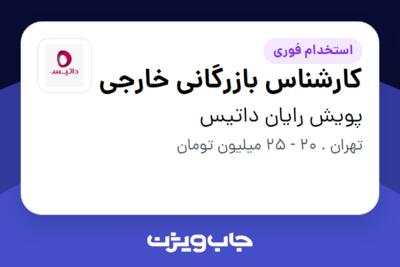 استخدام کارشناس بازرگانی خارجی در پویش رایان داتیس