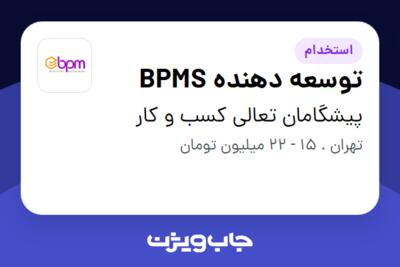 استخدام توسعه دهنده BPMS در پیشگامان تعالی کسب و کار