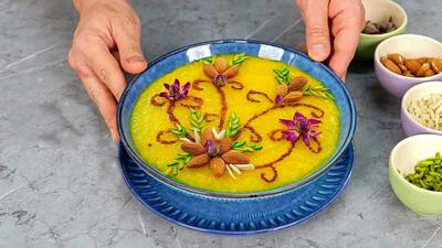 طرز تهیه شله زرد مجلسی با زعفران؛ دسر سنتی برای سفره‌های ایرانی