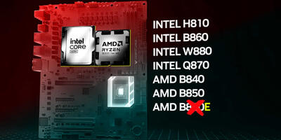 AMD مادربردهای B850E را کنار گذاشت؟