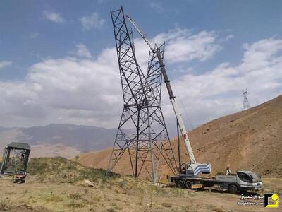 جمع‌آوری و انتقال ۹ دکل راکد ۴۰۰ کیلوولت در روستای اورازان طالقان